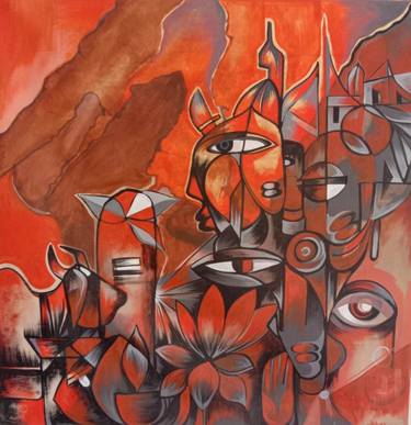 Original Abstract Paintings by Abhay Munshi