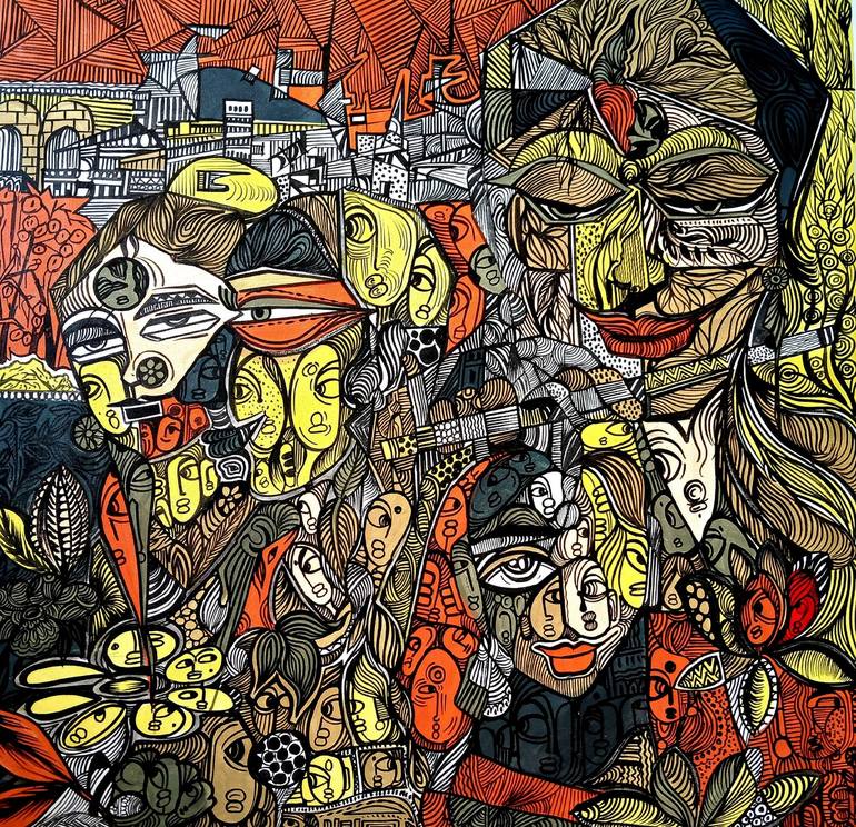 Original Abstract Paintings by Abhay Munshi