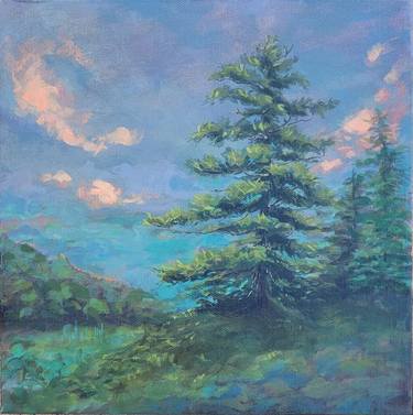 Original Classicism Landscape Painting by Molly Pope