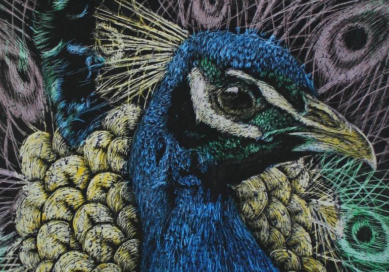 Original Modernism Animal Drawing by Ruth Pérez