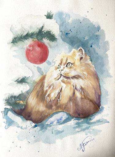 Original Cats Paintings by Natalia Pettersson