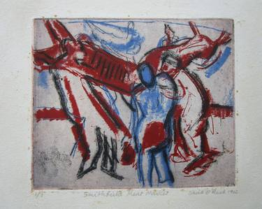 Original Figurative Places Printmaking by David Reed