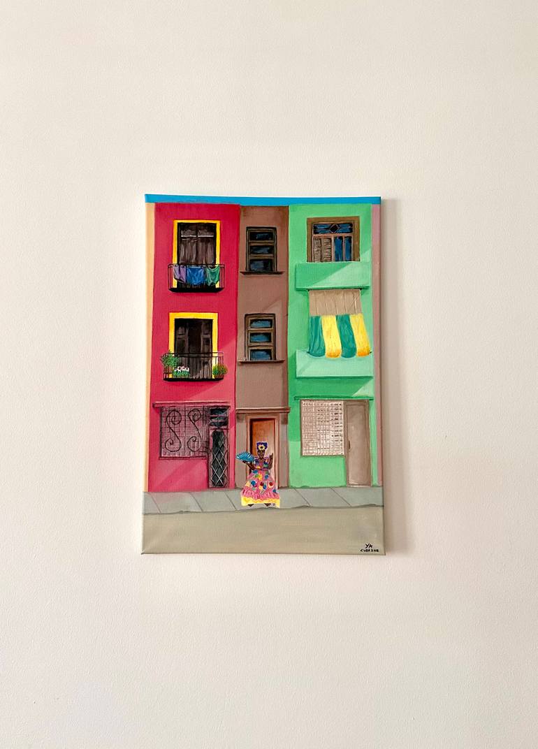Original Contemporary Cities Painting by Yasemin Akturk