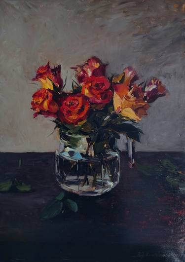 Original Realism Floral Paintings by Bartosz Korotkiewicz