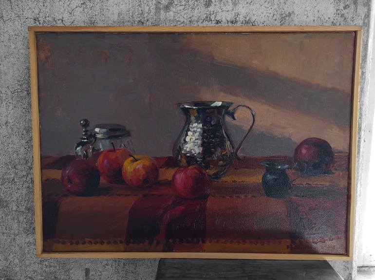 Original Impressionism Still Life Painting by Bartosz Korotkiewicz