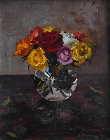 Original Impressionism Floral Paintings by Bartosz Korotkiewicz