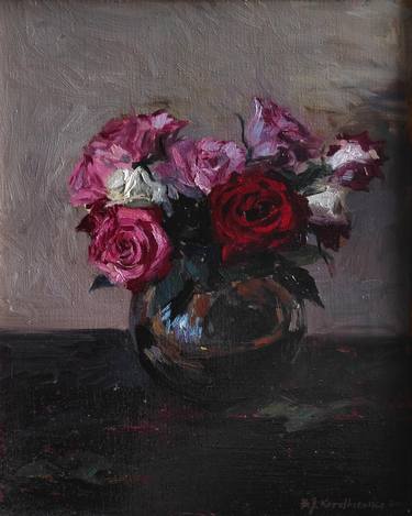 Original Impressionism Floral Paintings by Bartosz Korotkiewicz
