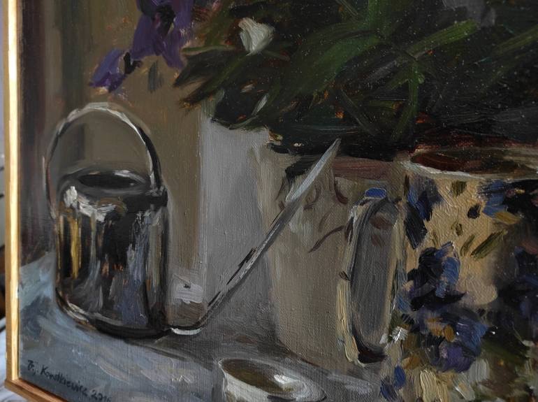 Original Impressionism Still Life Painting by Bartosz Korotkiewicz