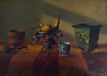 Original Impressionism Still Life Paintings by Bartosz Korotkiewicz