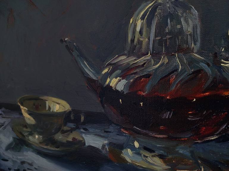 Original Impressionism Still Life Painting by Bartosz Korotkiewicz