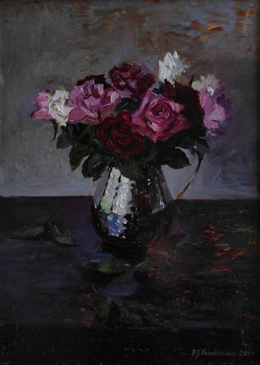 Original Floral Paintings by Bartosz Korotkiewicz