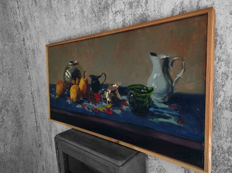 Original Impressionism Still Life Painting by Bartosz Korotkiewicz