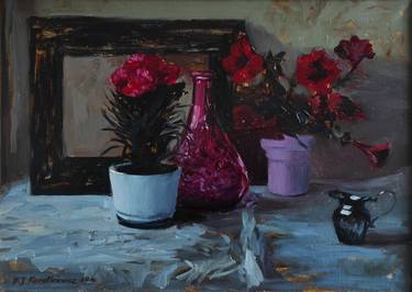 Original Impressionism Still Life Paintings by Bartosz Korotkiewicz