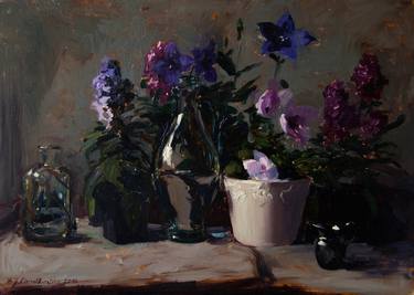 Original Impressionism Still Life Paintings by Bartosz Korotkiewicz