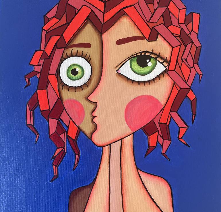 Original Abstract Women Painting by Némesis Seoane