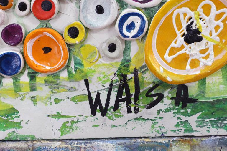 Original Abstract Expressionism Abstract Mixed Media by Marie Walsh