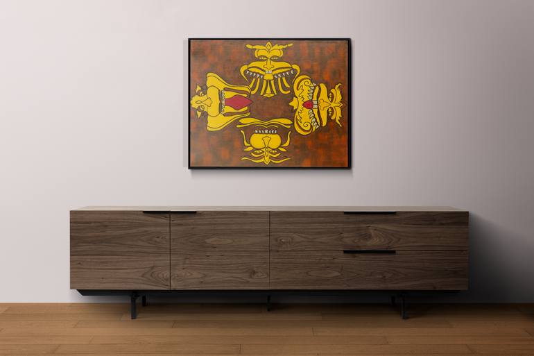 Original Abstract Animal Painting by Yalini Thirunavukarasu