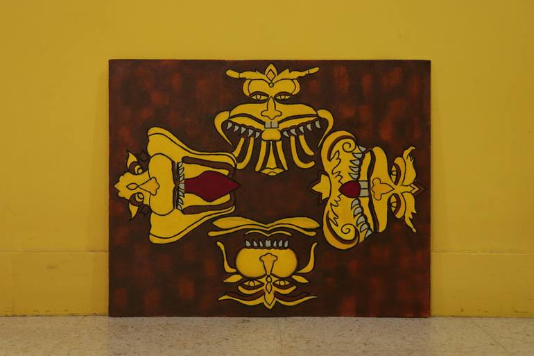 Original Abstract Animal Painting by Yalini Thirunavukarasu