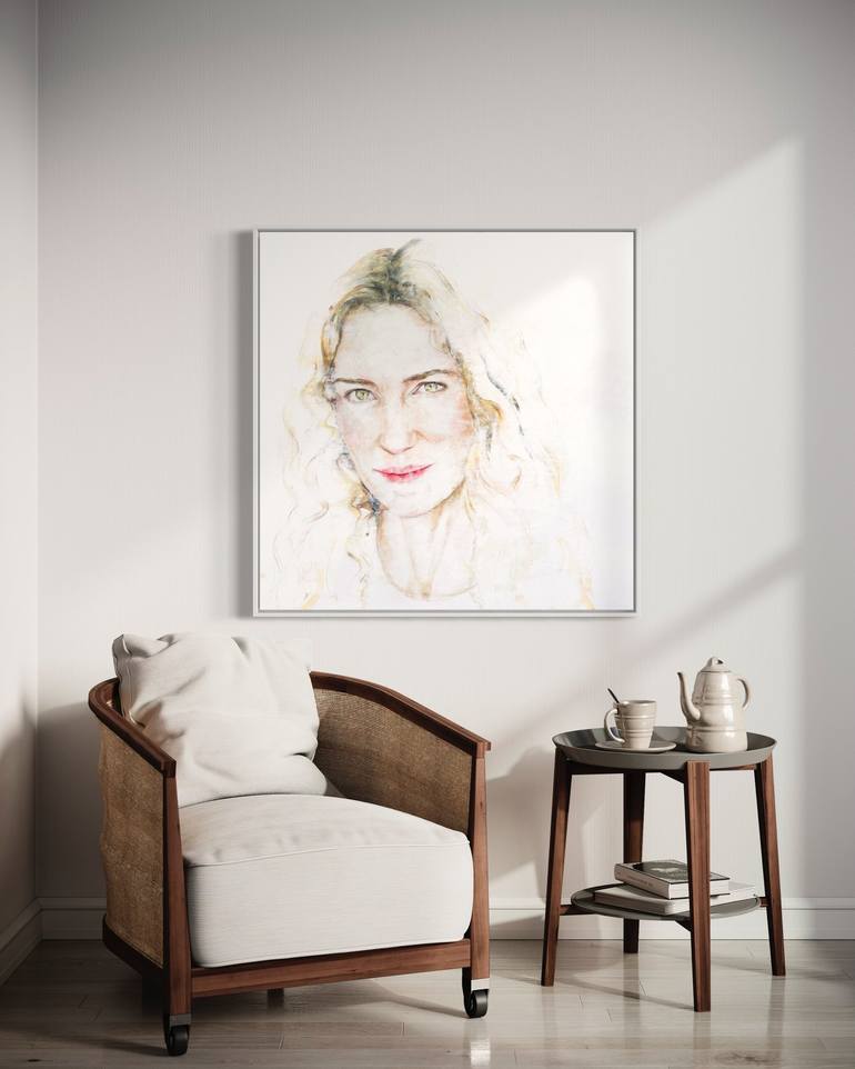 Original Contemporary Portrait Painting by Elizabeth Dyer