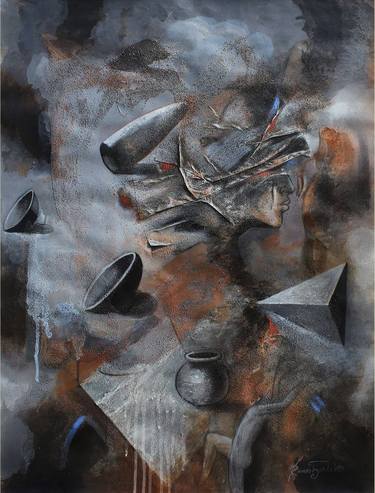 Original Conceptual Abstract Paintings by Ramesh Terdal