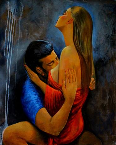 Original Figurative Erotic Paintings by Ramesh Terdal