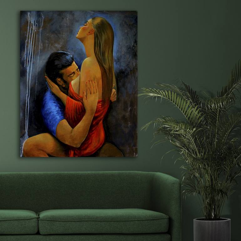 Original Contemporary Erotic Painting by Ramesh Terdal