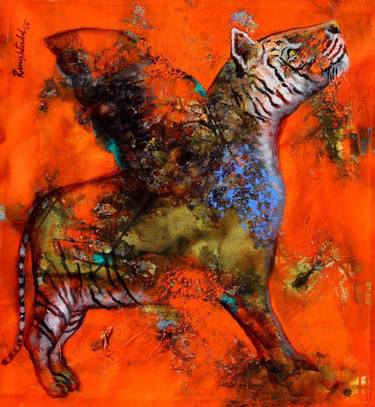 Original Abstract Animal Paintings by Ramesh Terdal