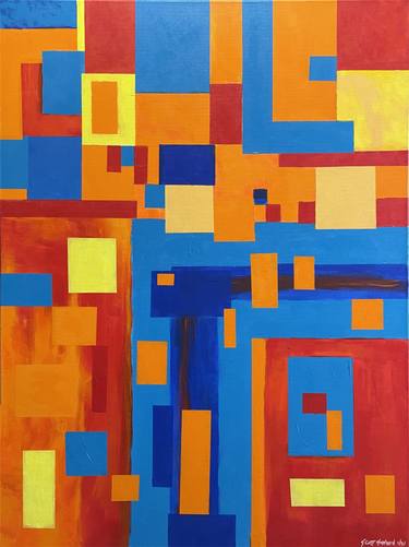 Original Abstract Expressionism Abstract Paintings by Scott Olmstead