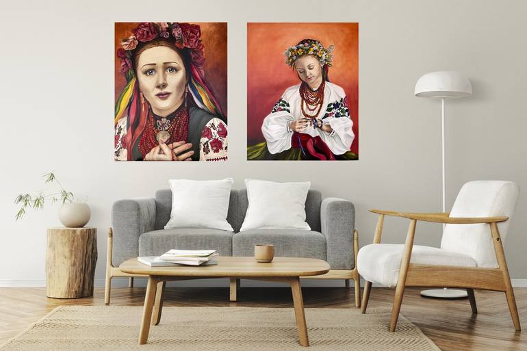 Original People Painting by Anna Zhdanyuk