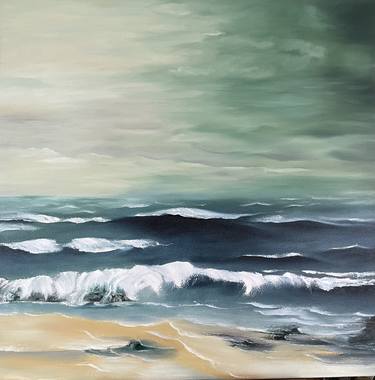 Original Conceptual Beach Paintings by Anna Zhdanyuk