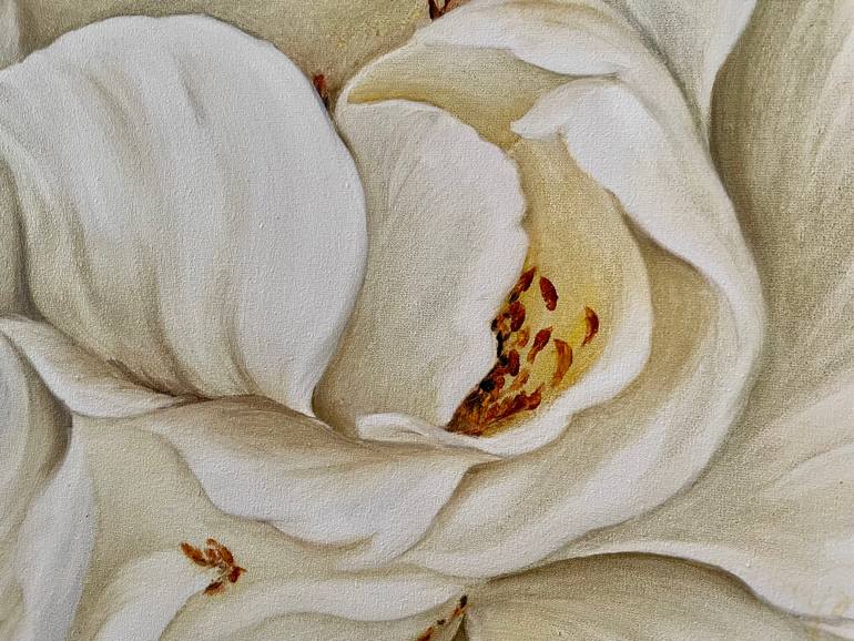 Original Abstract Floral Painting by Anna Zhdanyuk