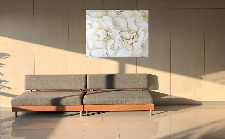 Original Abstract Floral Painting by Anna Zhdanyuk