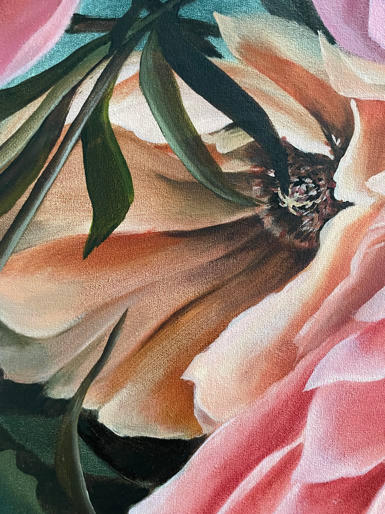 Original Abstract Floral Painting by Anna Zhdanyuk