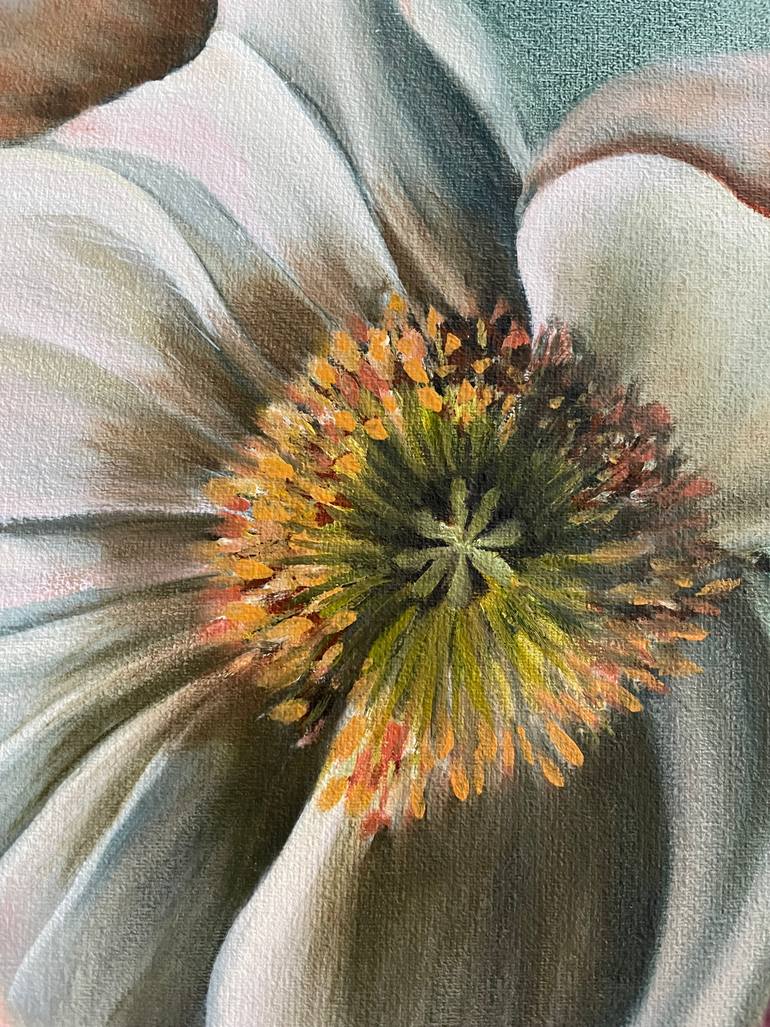 Original Abstract Floral Painting by Anna Zhdanyuk