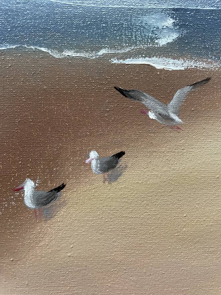 Original Beach Painting by Anna Zhdanyuk
