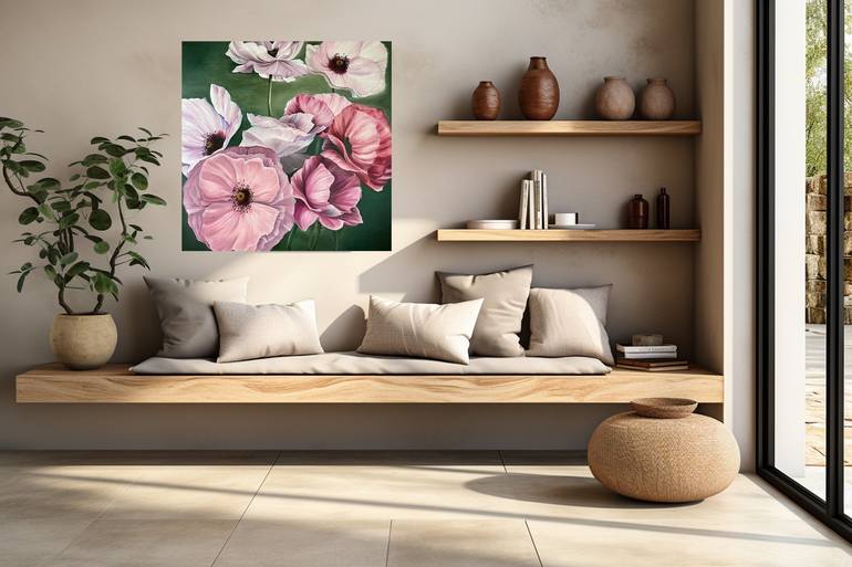 Original Floral Painting by Anna Zhdanyuk