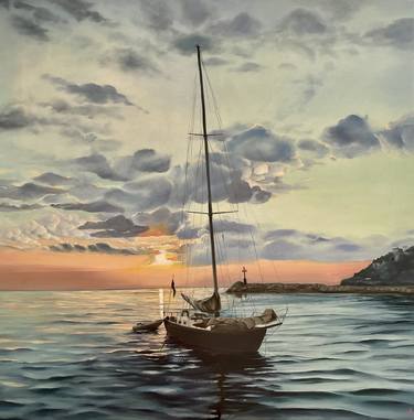 Print of Yacht Paintings by Anna Zhdanyuk