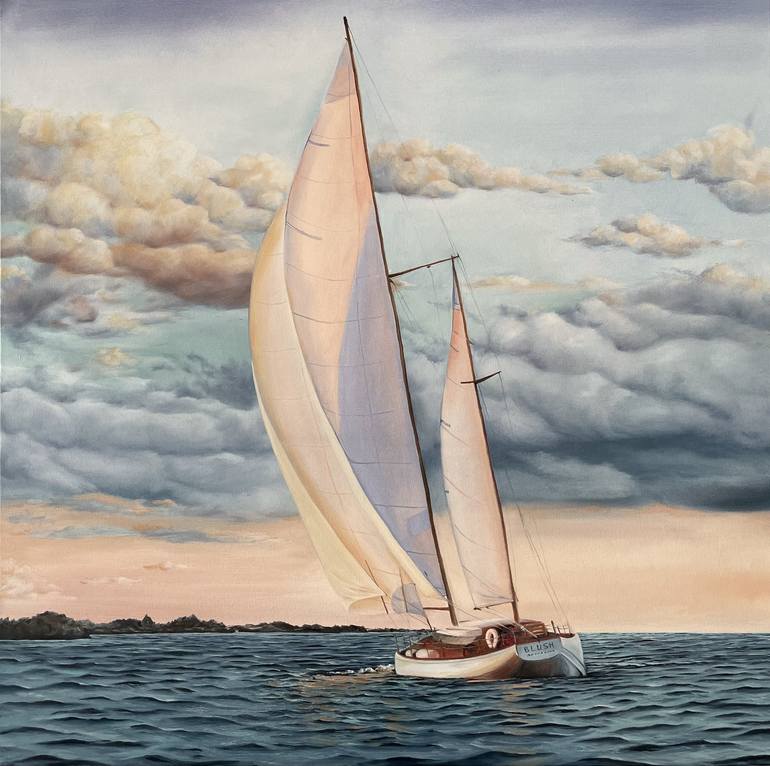 Print of Contemporary Boat Paintings by Anna Zhdanyuk