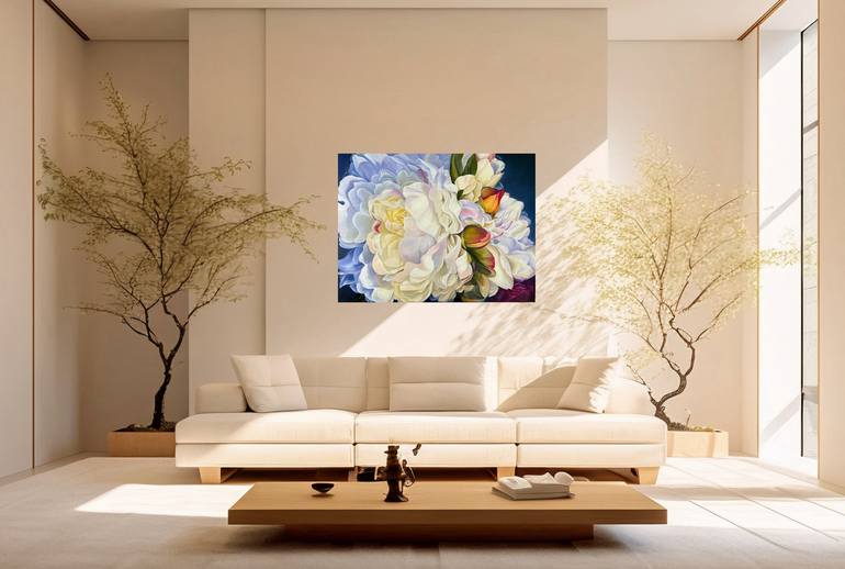 Original Floral Painting by Anna Zhdanyuk