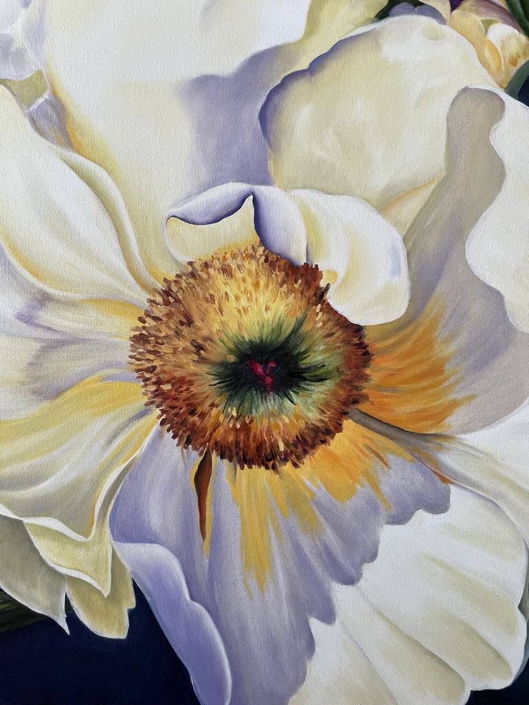 Original Contemporary Floral Painting by Anna Zhdanyuk