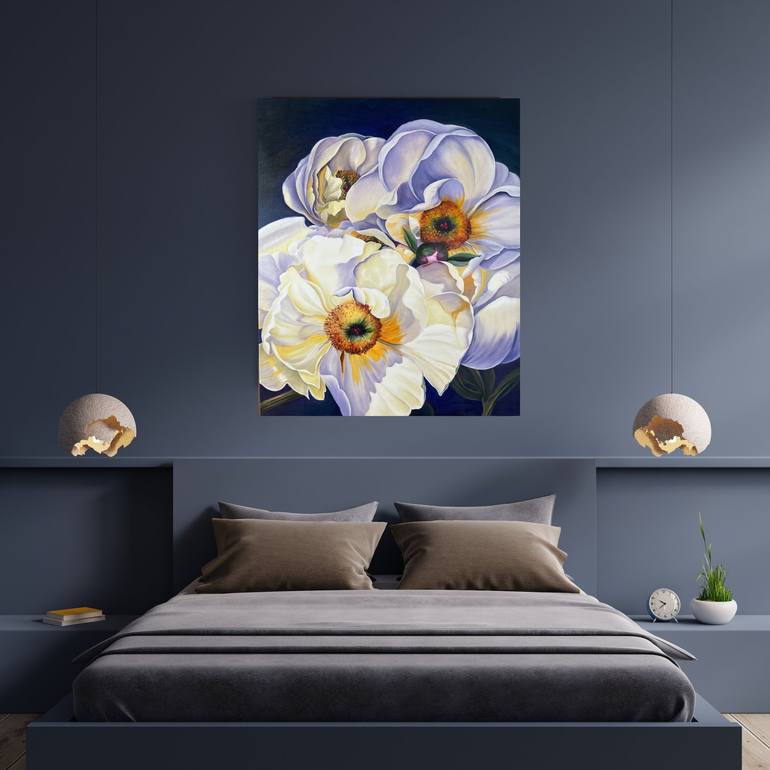 Original Contemporary Floral Painting by Anna Zhdanyuk