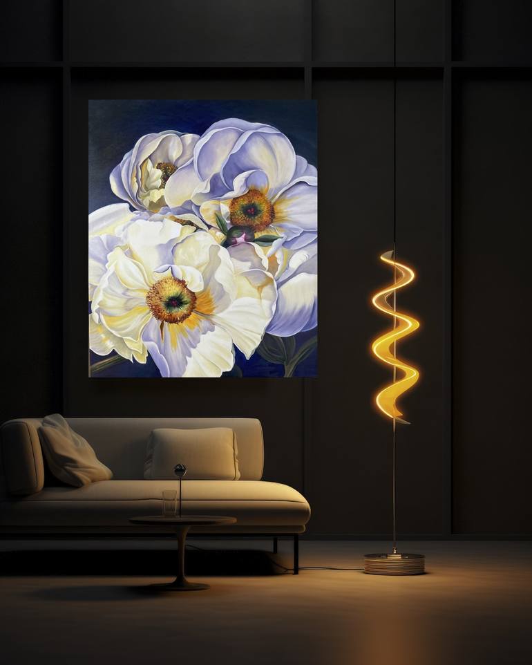 Original Contemporary Floral Painting by Anna Zhdanyuk