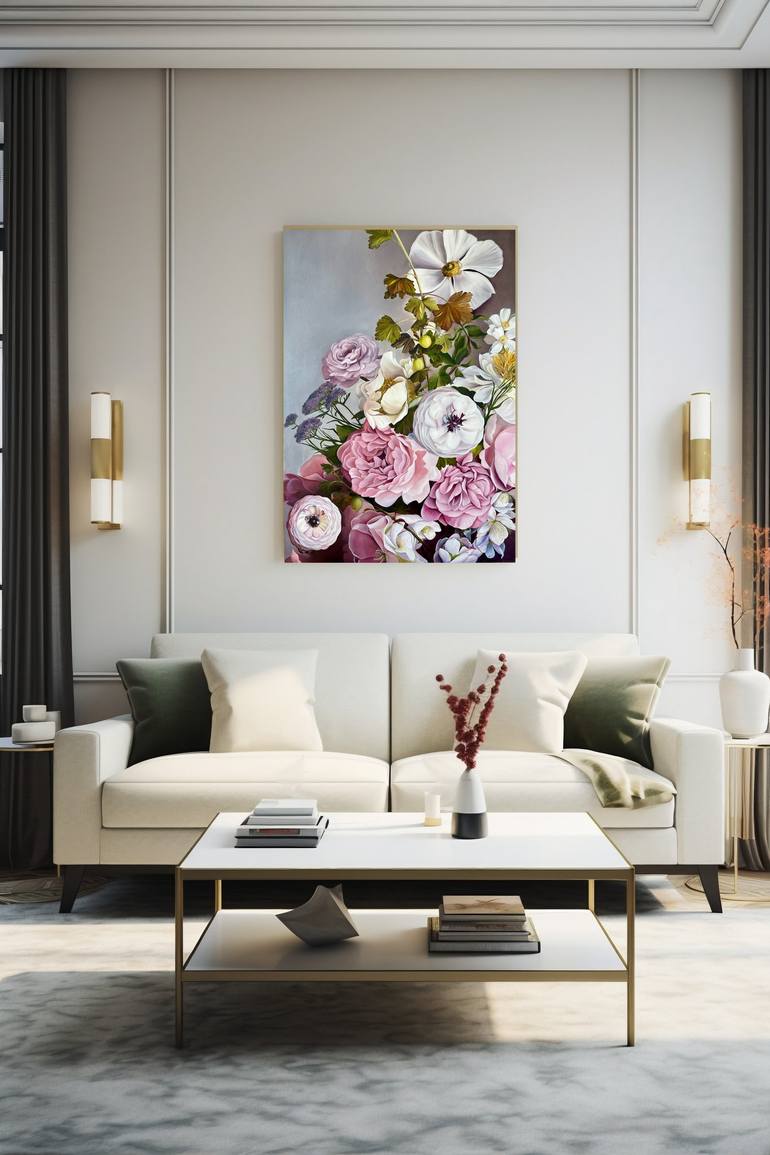 Original Contemporary Botanic Painting by Anna Zhdanyuk