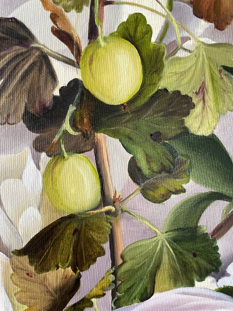 Original Contemporary Botanic Painting by Anna Zhdanyuk