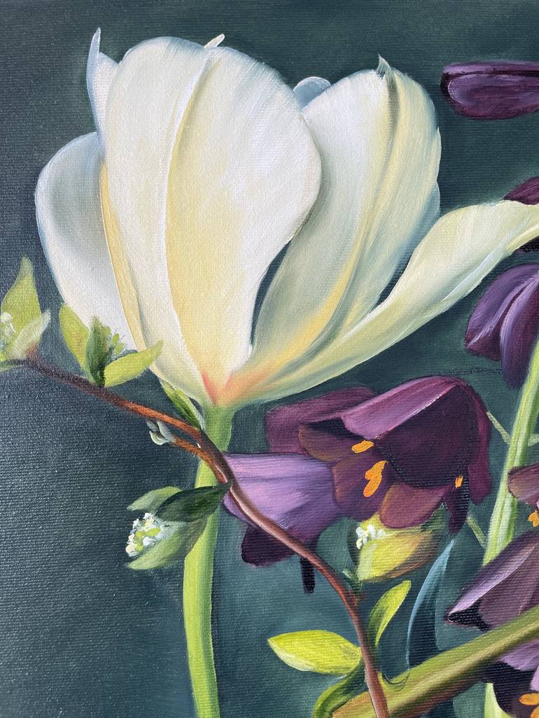 Original Contemporary Floral Painting by Anna Zhdanyuk