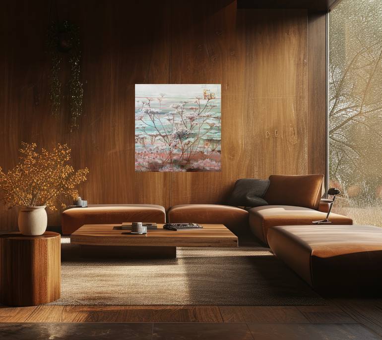 Original Abstract Science/Technology Painting by Anna Zhdanyuk