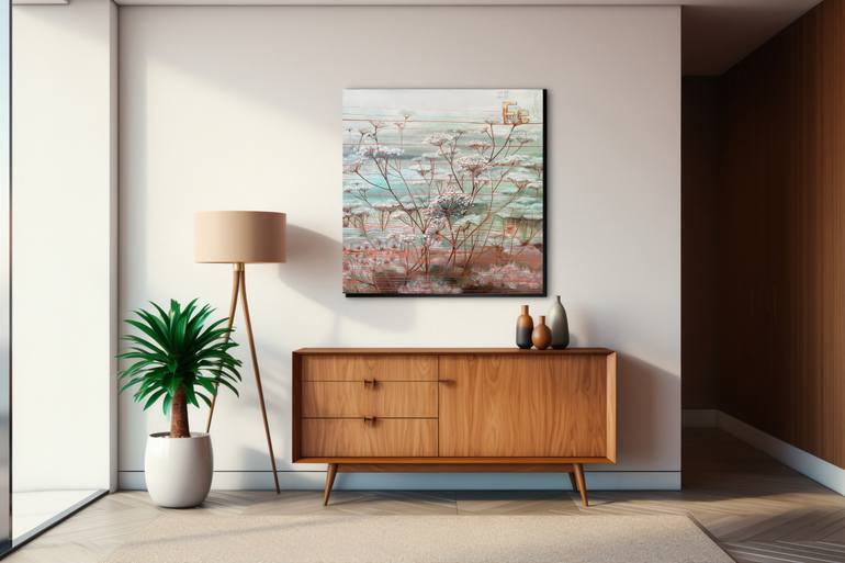 Original Abstract Science/Technology Painting by Anna Zhdanyuk