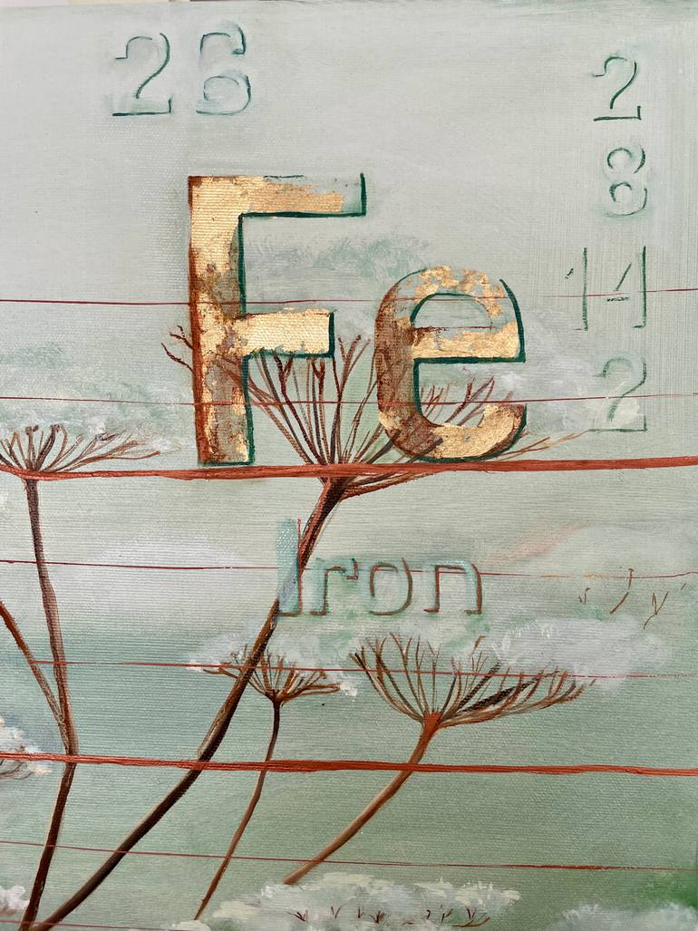 Original Abstract Science/Technology Painting by Anna Zhdanyuk