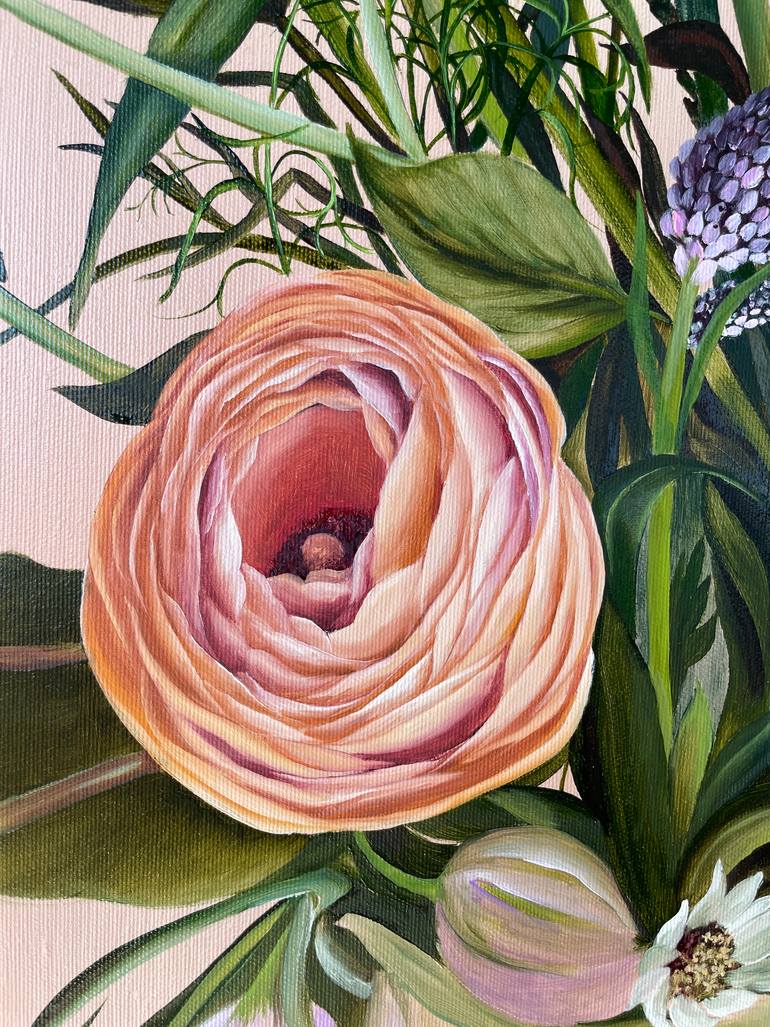 Original Contemporary Floral Painting by Anna Zhdanyuk
