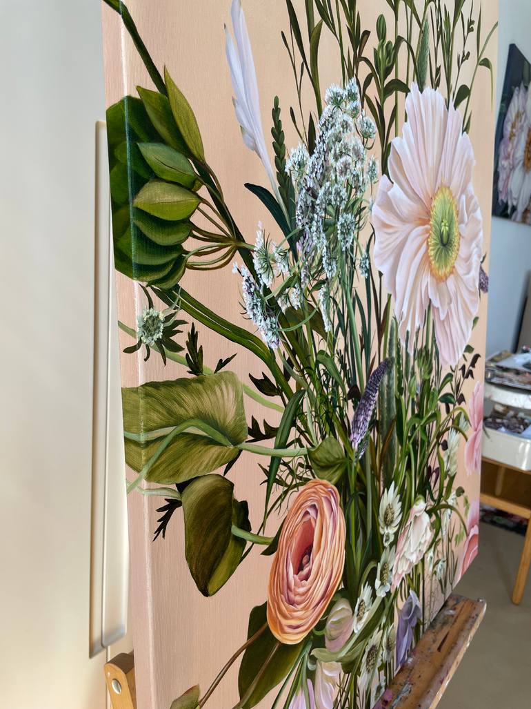 Original Contemporary Floral Painting by Anna Zhdanyuk